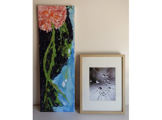 1 Painting And 1 Framed Photograph