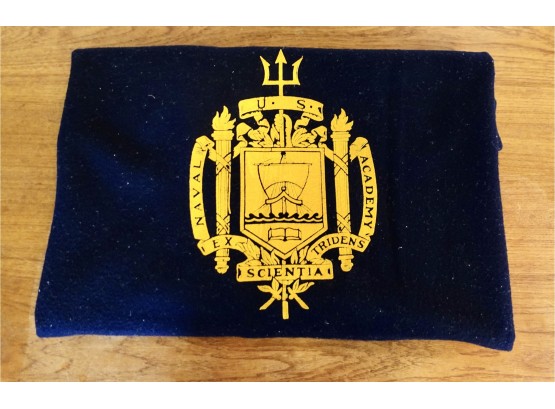Gorgeous Vintage Naval Academy Wool Blanket In Excellent Condition
