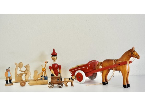 Vintage Wood Toys And More