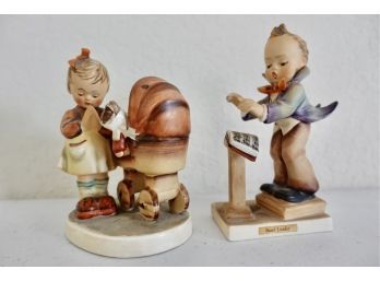 2 Vintage Hummell Figurines, The Band Leader & The Doll Mother