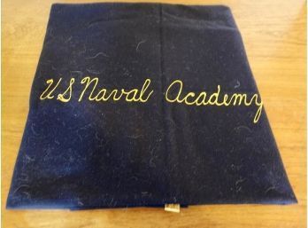 Embroidered US Naval Academy Wool Blanket