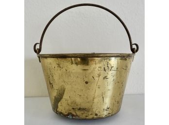 Large Antique American Brass Kettle