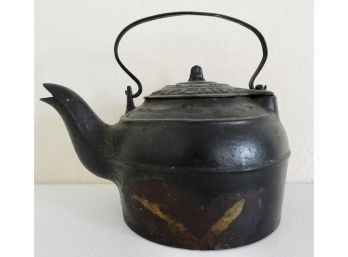 Antique Cast Iron J. A. Goewey Tea Kettle