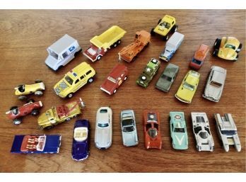 Vintage Larger Die Cast Cars And Trucks Includnig Schuco, Whizzwheels, Politoys, Lesney, & Scammell