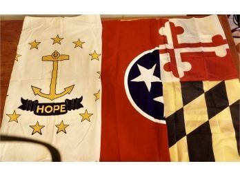 3 3'x5' Flags, Maryland, Tennessee, & Hope