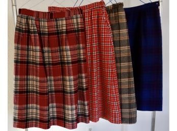 4 Size 12 Pendleton Wool Skirts
