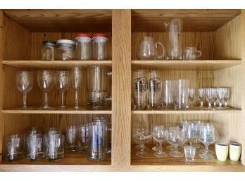 Cabinet Full Of Glassware