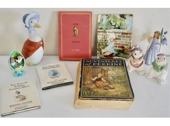 Vintage Children's Books & Whimsical Figurines