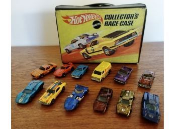 Vintage Diecast Hotwheels Cars With Carrying Case