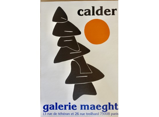 Vintage Galerie Maeght Exhibition Poster, Calder