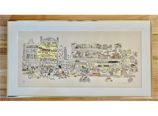 Large Polychrome Print 'Discount Store 1971', Signed & Numbered By Listed Artist Charles Rogers 'red' Grooms
