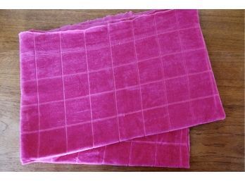 Vintage Hot Pink Soft Velveteen Fabric