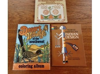 Vintage Design And Coloring Books Including Native American And Art Nouveau Dover