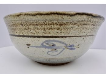Large Vintage Handmade Pottery Bowl