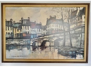 Large Mid Century Print By M. Edward Griff