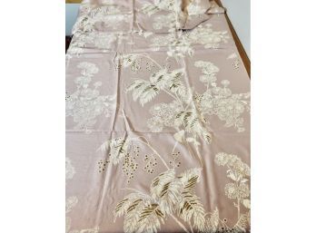 13 Feet Of Gorgeous Mid Century Silk Fabric