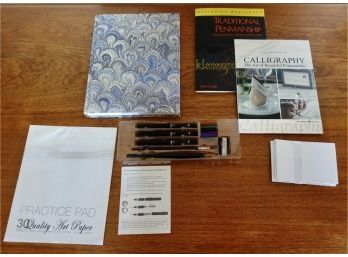 Calligraphy Books, Pens, And Paper