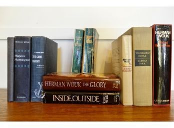 A Collection Of Herman Wouk Works, Some Are Signed,