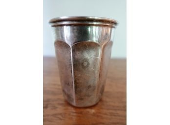 Antique '800' Silver Cup Marked PF, 104 Grams