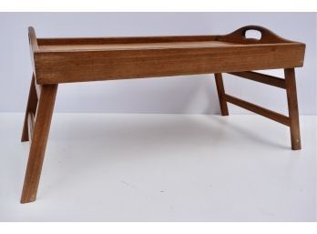 Vintage Dolphin Teak Wood Folding Tray