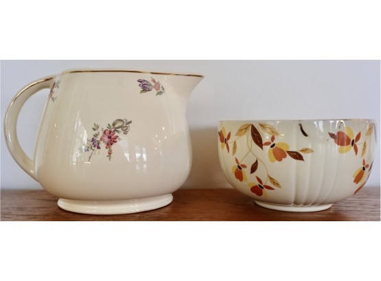 Hall Jewel Tea Bowl And Household Institute Priscilla Pitcher