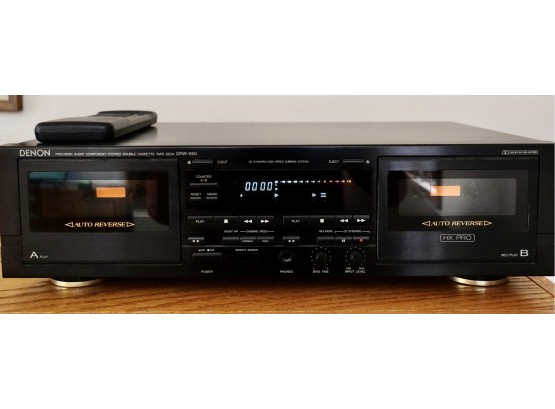 Denon DRW-660 Cassette Player, Sony Walkman, & Cassette Tapes