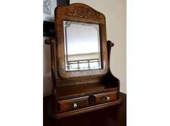 Sweet Wood Vanity Mirror With Drawers