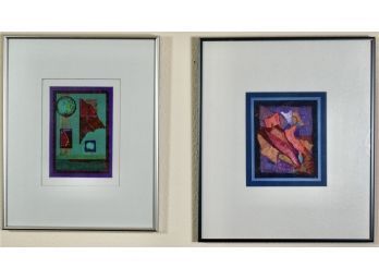 2 Prints Of Collages By Sibylla Mathews