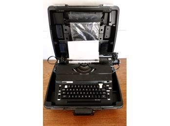 Vintage Sears Electric Portable Typewriter In Case, Works Great
