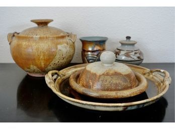 Handmade Pottery In Earth Tones