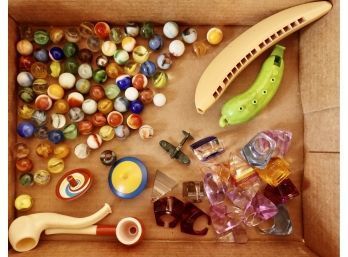 Vintage Marbles & Small Toys