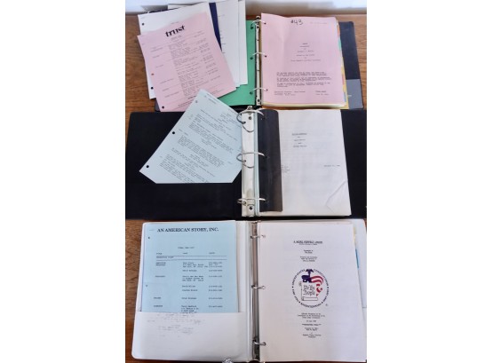 3 Original Movie Scripts And Production Documents, 'A More Perfect Union, Triple Identity, And Trust'