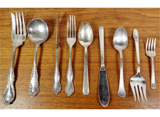 What Appear To Be Silver Plated Utensils