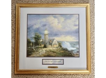 A Light In The Storm By Thomas Kinkaide With Certificate Of Authenticity