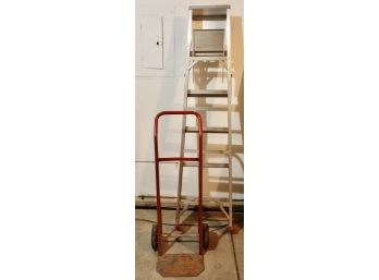 Aluminum Step Ladder And Hand Truck