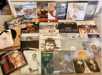 Assorted LP Vinyl Records Of Diverse Genres Including Moody Blues, Pat Benatar, Prince, Pink Floyd, & More