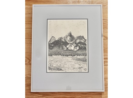 Signed Numbered Print Of The Grand Tetons