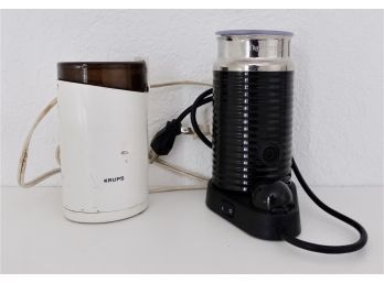 Coffee Grinder And Milk Frother