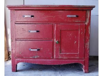 Fun Old Wood Cabinet
