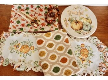 Autumn And Thanksgiving Table Linens & More