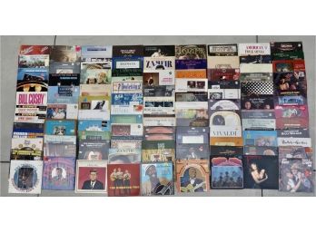 Large Collection Of LP Vinyl Records With Various Genres