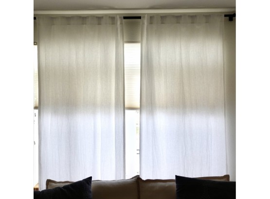 Pair Of 100 Linen West Elm Curtain Panels