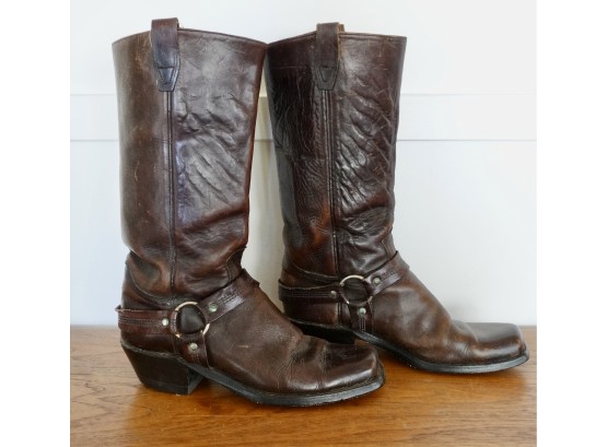 Vintage Leather Western Boots
