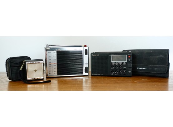 Vintage Hi-Fi Micro Spice, Made In Japan Sony 5F-90W, & Panasonic Shortwave RF-B55  Radios