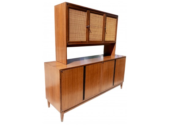 Mid Century Credenza With Removable Hutch, No Maker's Mark