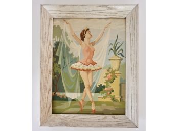 Vintage Paint By Number Of Ballerina