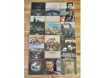 27 LP Vinyl Records Including George Harrison, Mamas & Papas, Eagles, Peter Gabriel, & Billy Joel