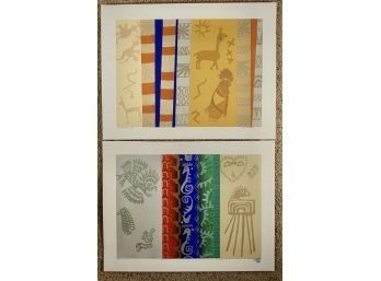 2 Signed Numbered Serigraphs By Marilyn Markowitz, Unframed