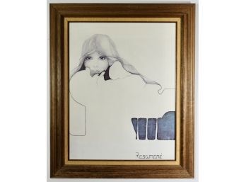 Vintage Rosamund Framed Print