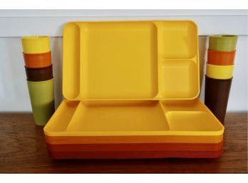 8 Vintage Tupperware Trays And Tumblers